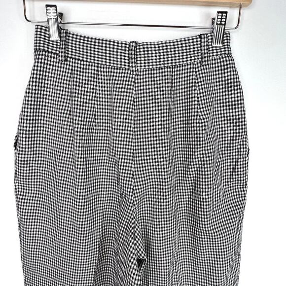 Vintage Casual Corner Houndstooth High Waited Pleat Front Trousers XS - Picture 11 of 11